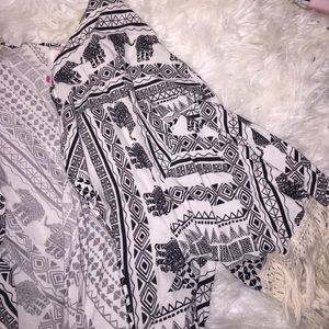 Elephant Tribal Pattern Cardigan