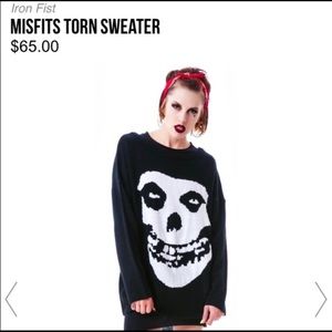 Iron Fist MISFITS Oversized Sweater BRAND NEW