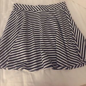 Blue and white stripes skirt