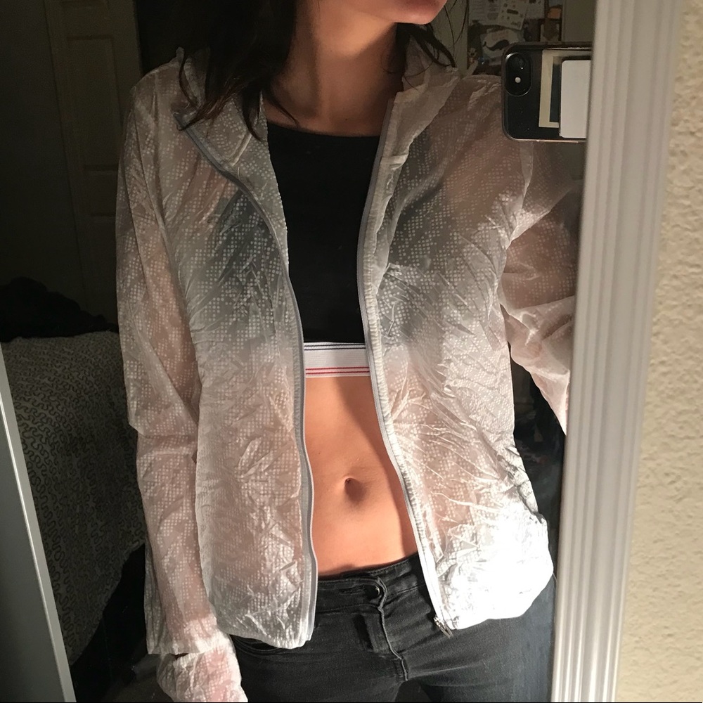 Adidas Running Jacket Clear Windbreaker Womens