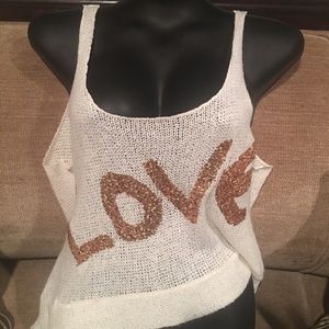 Sequin Knit Tank