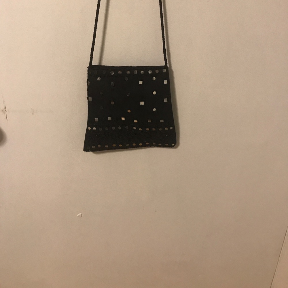 Small cross body sequin bag