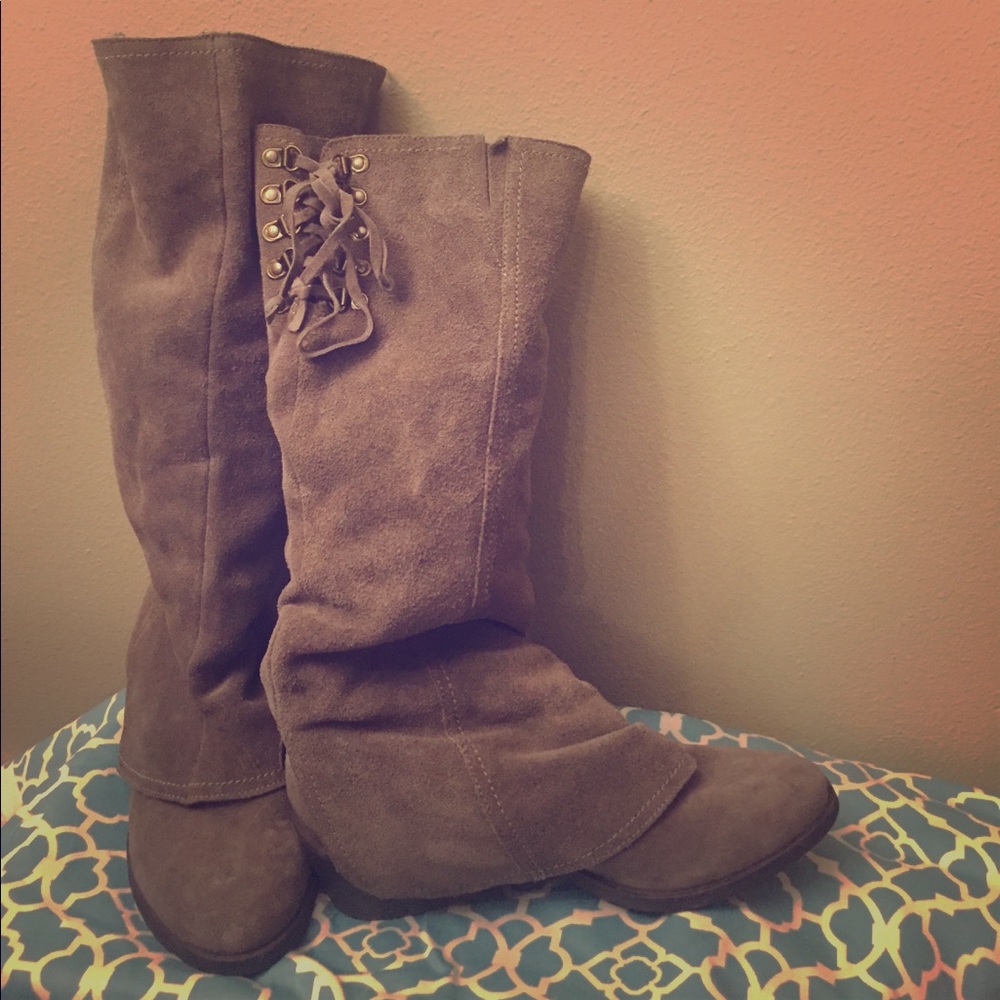 Naughty Monkey suede boots, 7.5