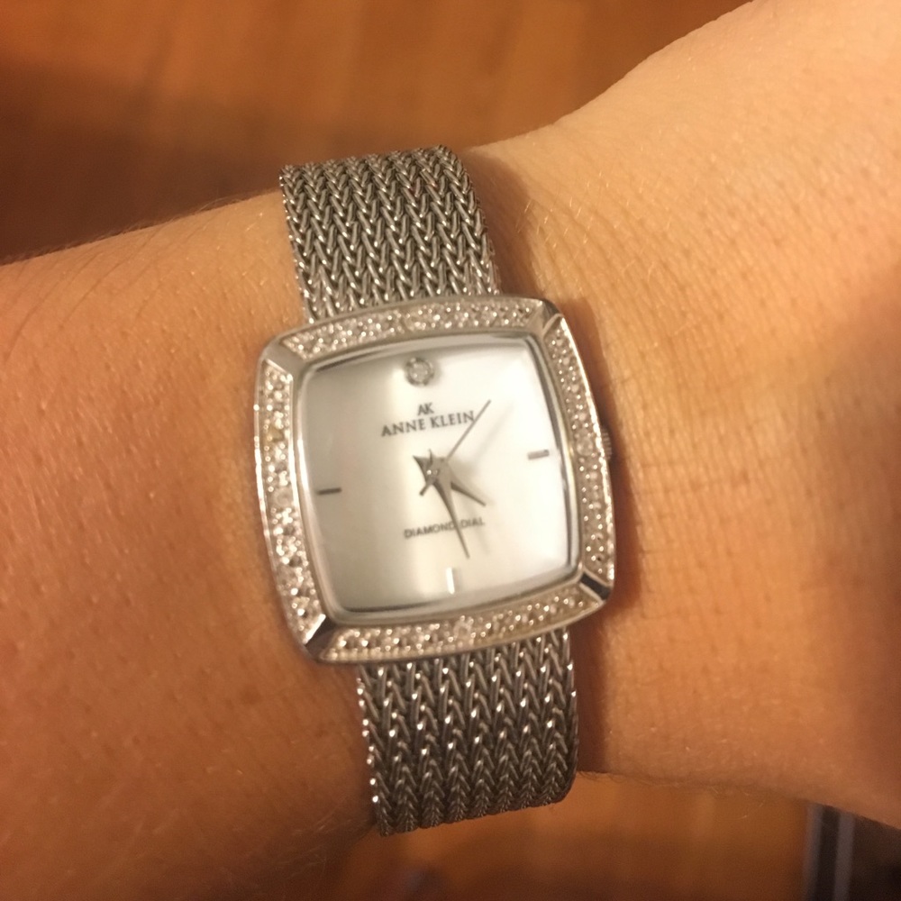 Anne Klein Diamond Dial Watch
