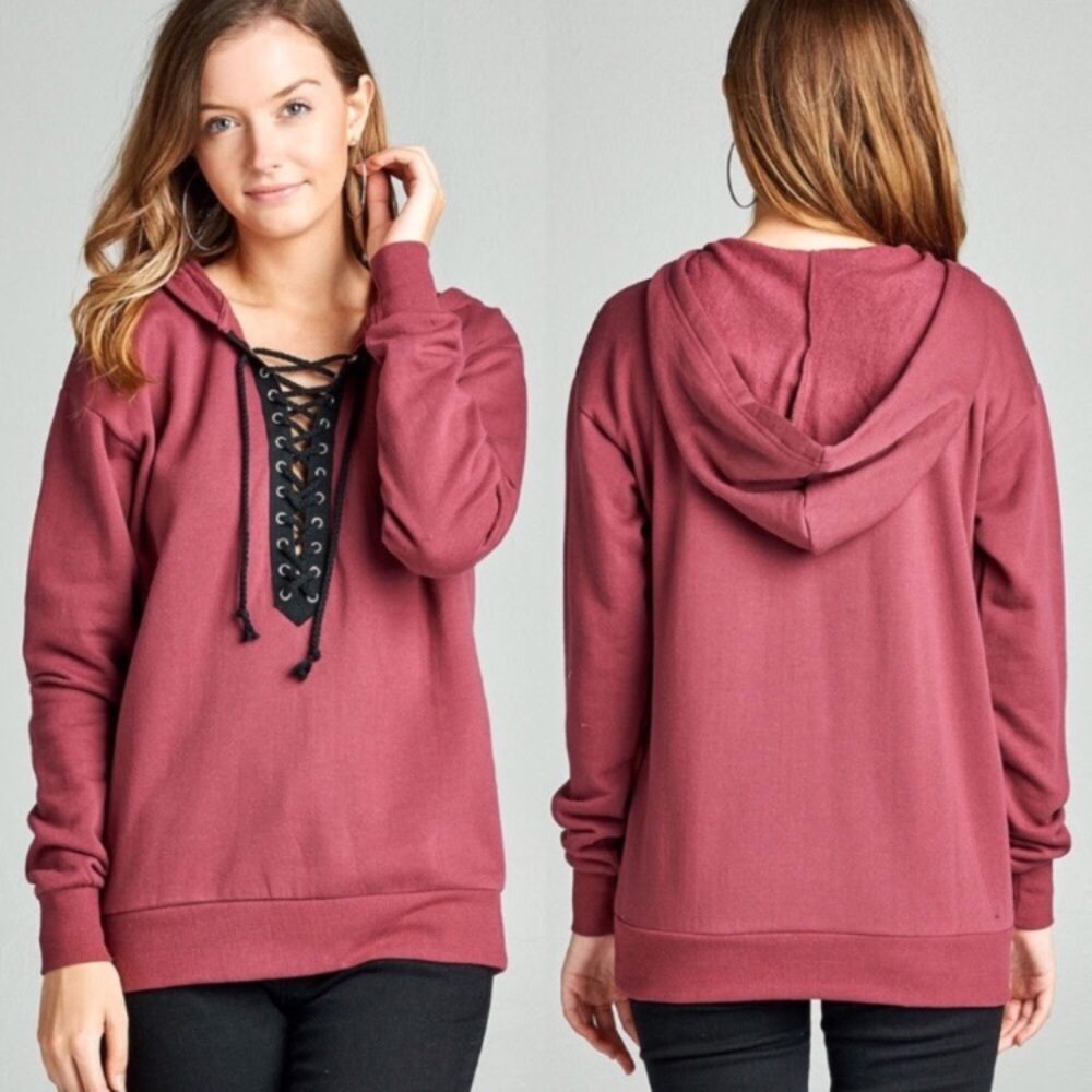 Lace Up Hoodie