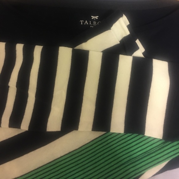 Talbots SP 3/4 Sleeve Nautical Stripe Shirt - Picture 4 of 4