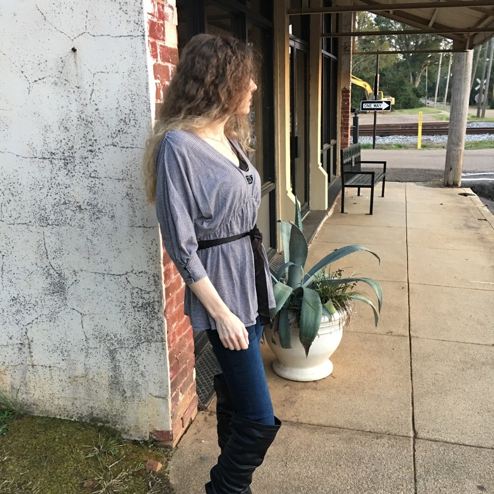 {I 🖤 RONSON} Embellished 3/4 button-cuffed Sleeve - Picture 4 of 8