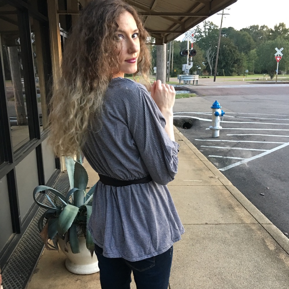 {I 🖤 RONSON} Embellished 3/4 button-cuffed Sleeve - Picture 5 of 8