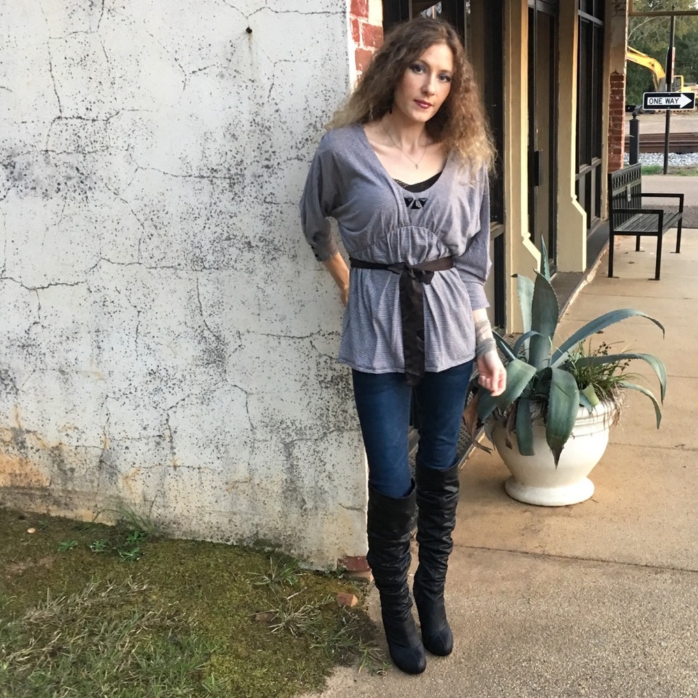 {I 🖤 RONSON} Embellished 3/4 button-cuffed Sleeve - Picture 8 of 8