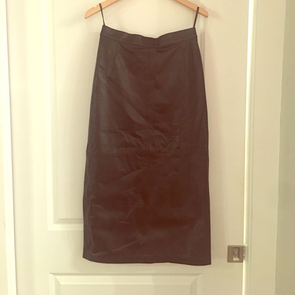 Vintage leather skirt