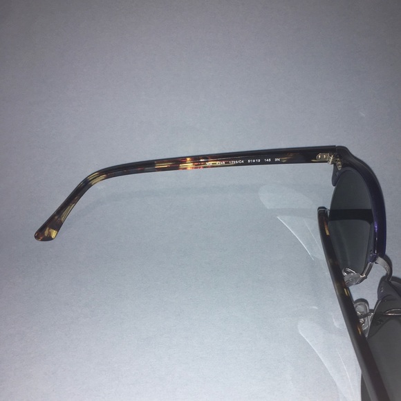 Ray Ban Club Round Blue Tortoise Rainbow Lens.
