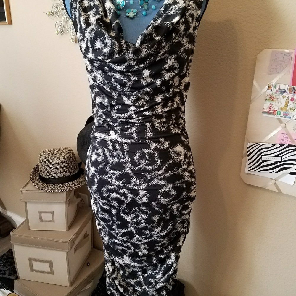 INC Beaded Shoulders Dress