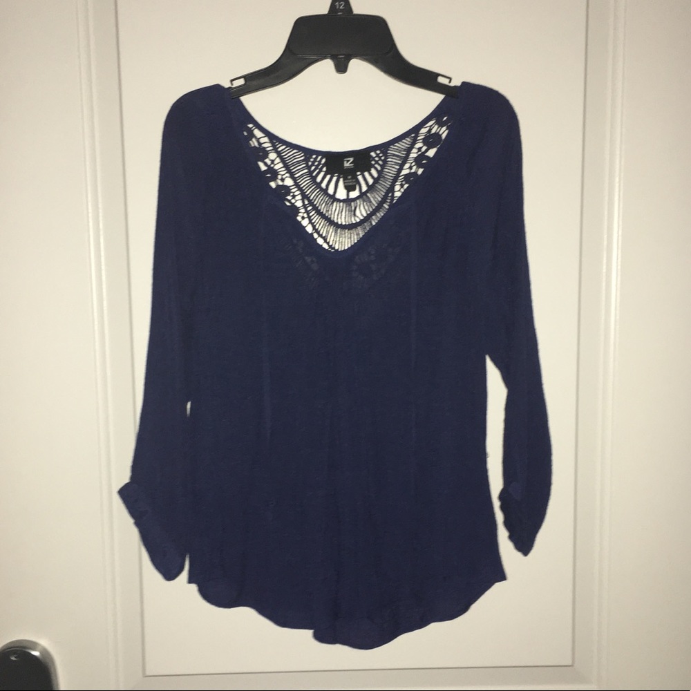 navy blue shirt