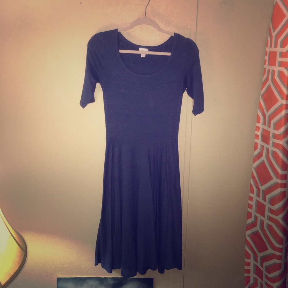 LuLaRoe Sea Blue Dress