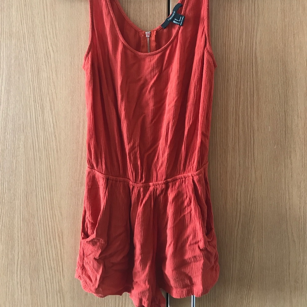 Orange forever 21 romper