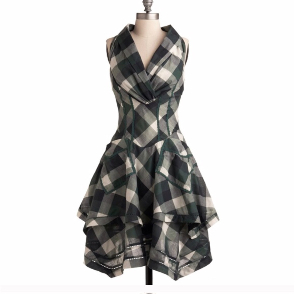 WANTED!! Eucalyptus ModCloth Plaid Dress