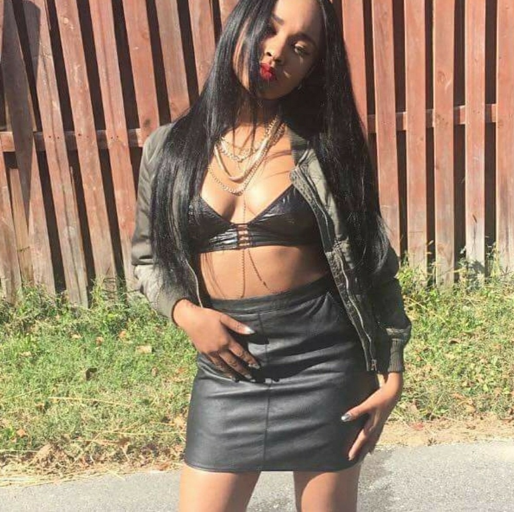 Forever 21 faux leather bralette