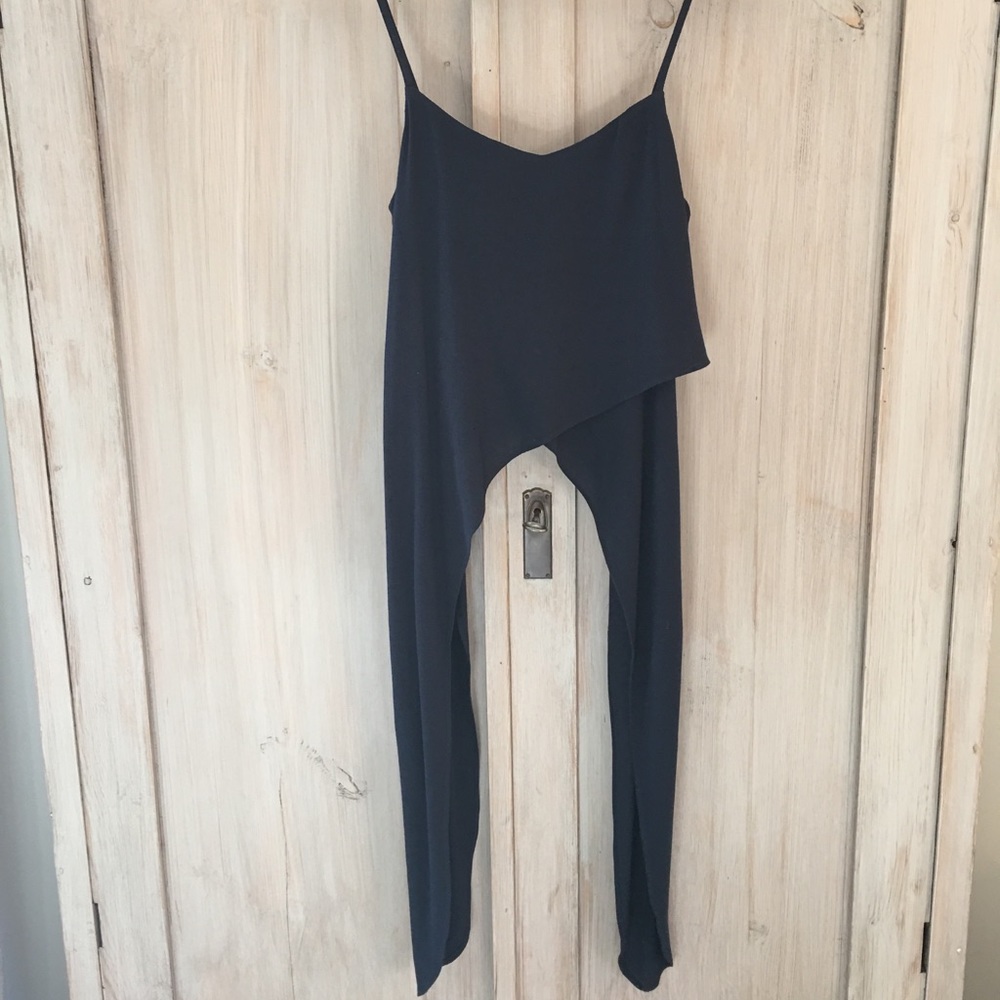 Zara Navy Maxi Tank XS