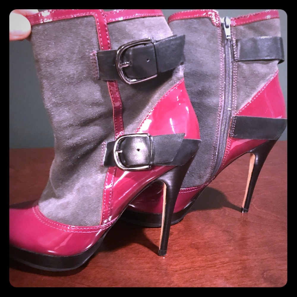 Modern stylish ankle boots
