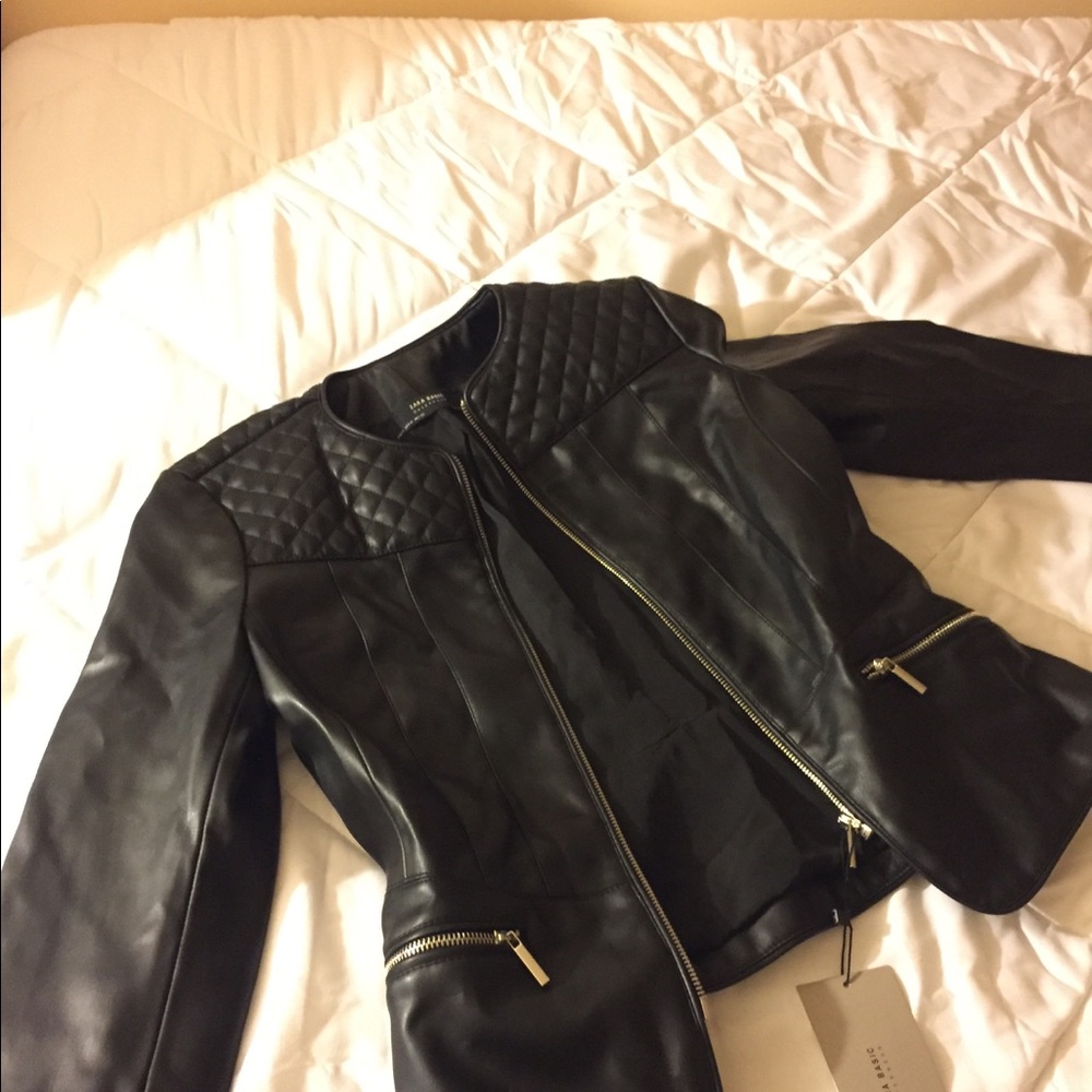 Brand New with tags Zara Faux Leather Jacket