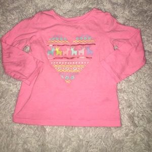 Pink long sleeve shirt