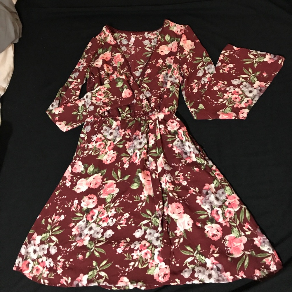 Beautiful burgundy dress