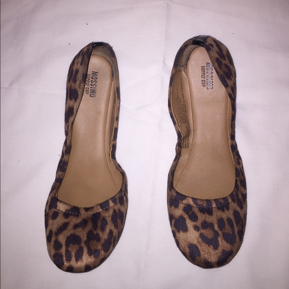 Cheetah Print Elastic Flats
