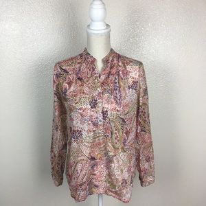 Zara Basics Paisley Print Top Zara Basics Paisley Print Top
