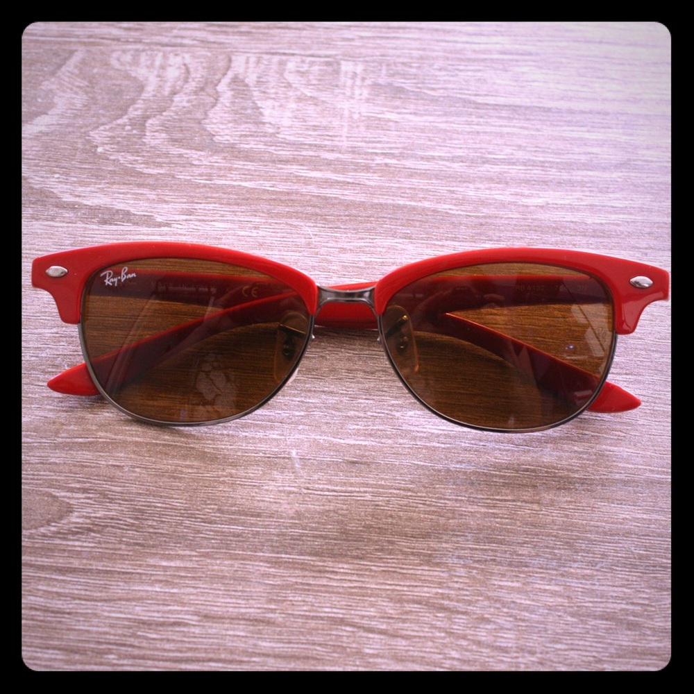 Ray-Ban club master red sunglasses