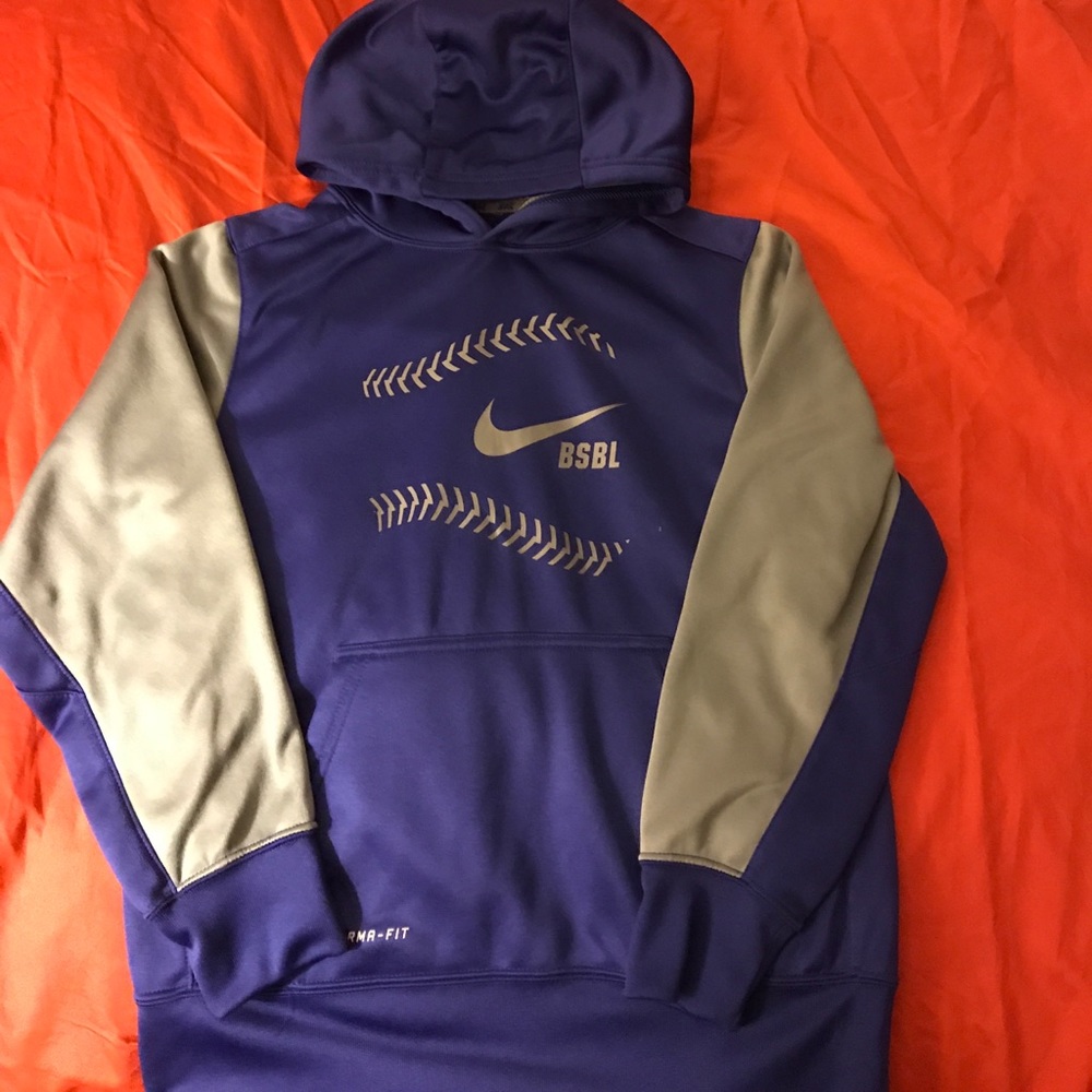 Thermal fit blue youth hoodie Nike