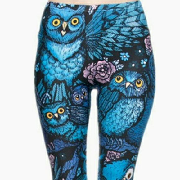 ONLY 1 LEFT! Brand new, cute owl leggings! - Picture 3 of 6