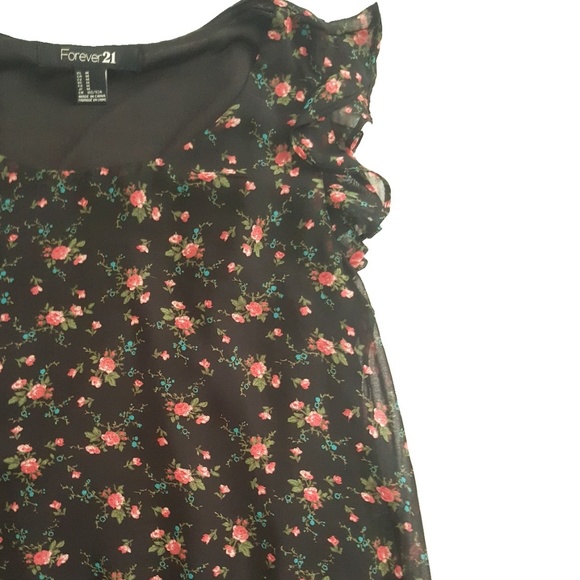 Forever21 floral blouse, size M - Picture 2 of 3