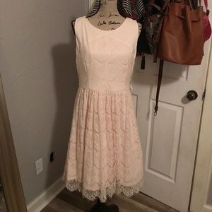 Light pink lace dress