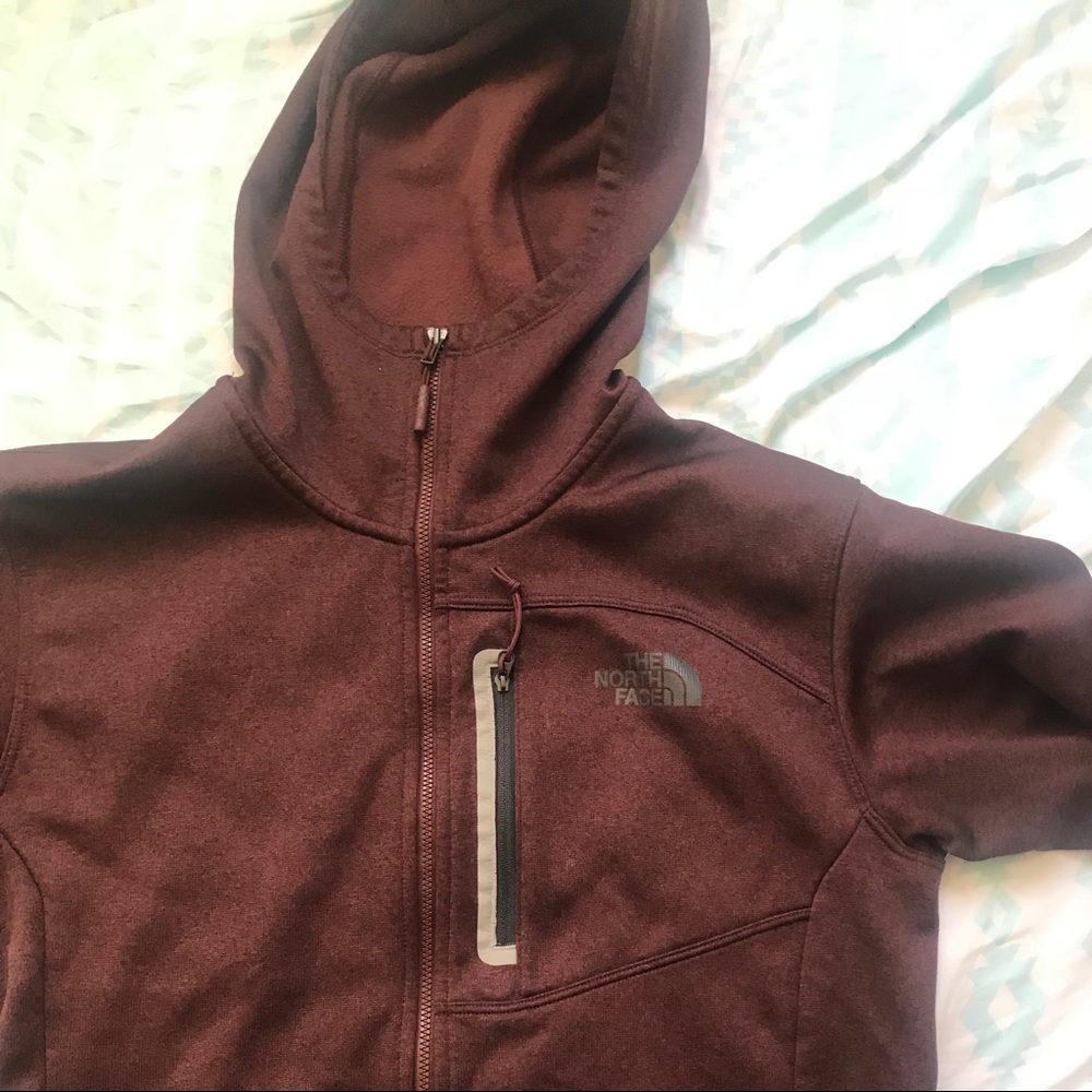 Dark burgundy northface fleece