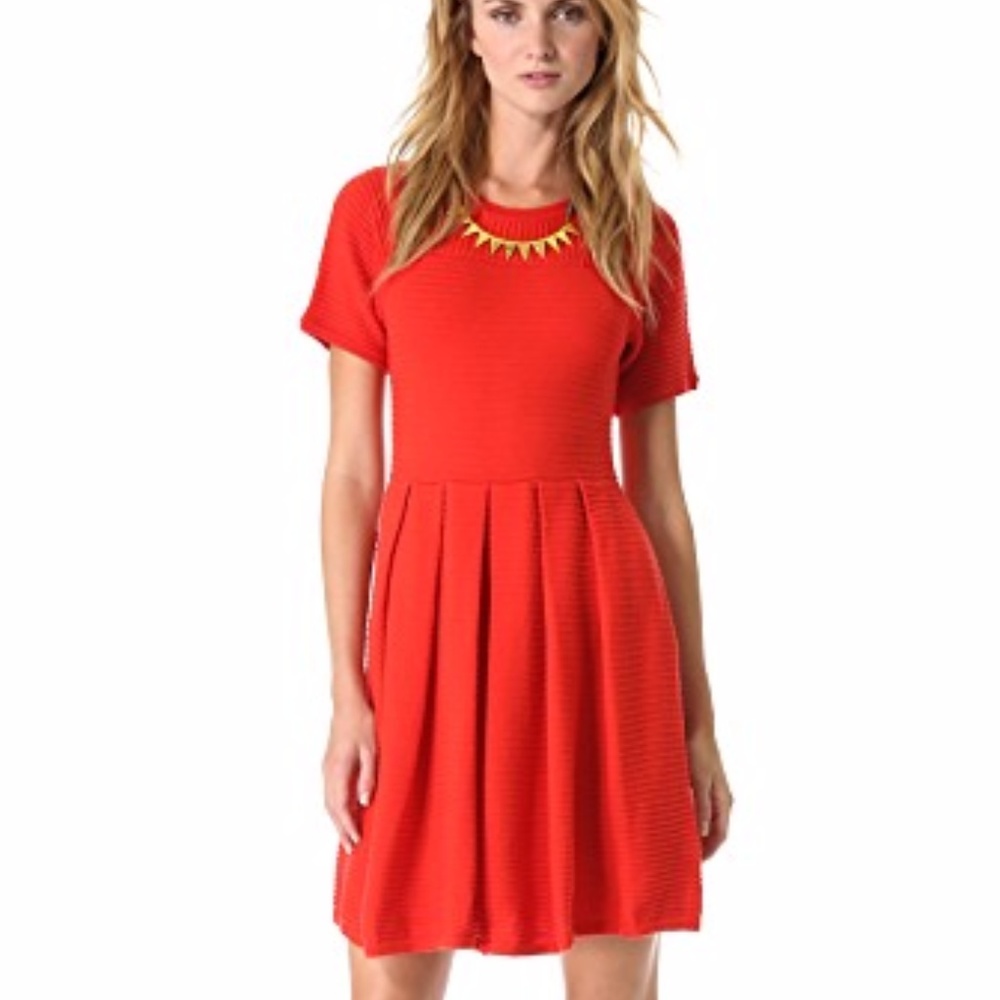 Shoshanna Valentina red Sweater Dress NWT Medium