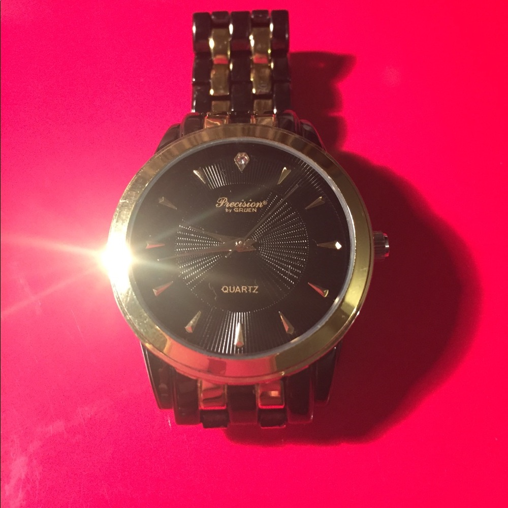 Precision watch with diamond