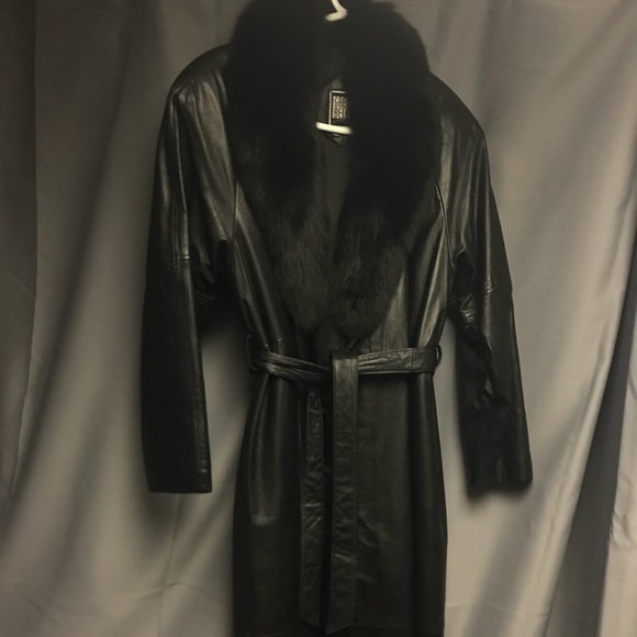 greg bell leather coat