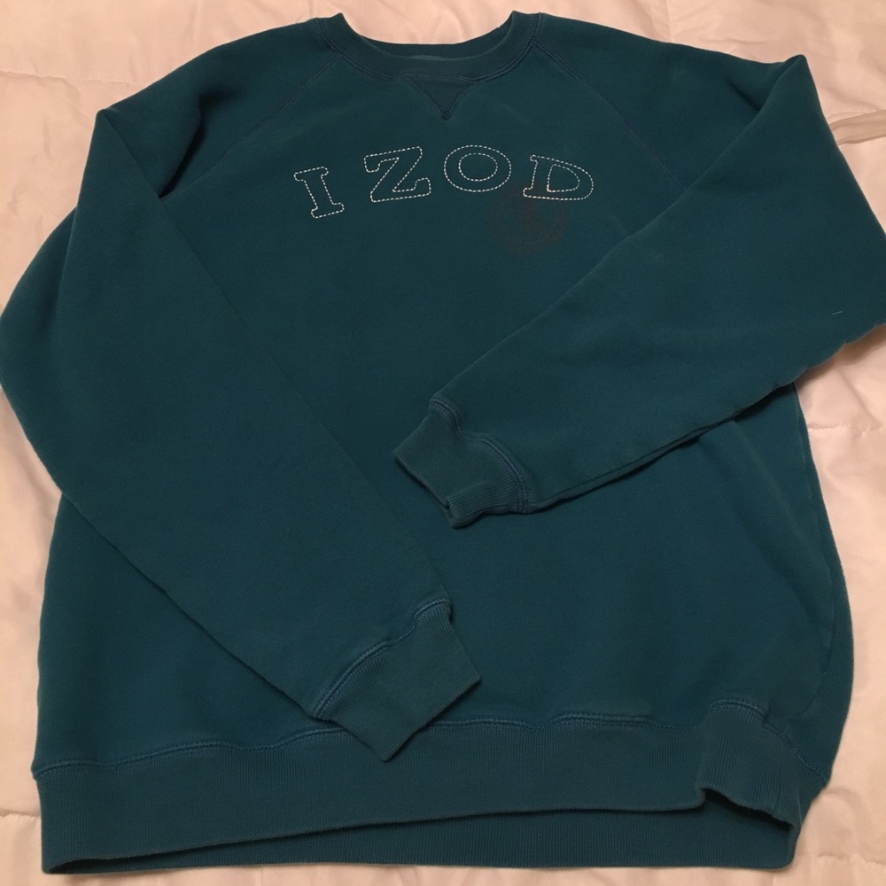 Teal IZOD logo Sweatshirt