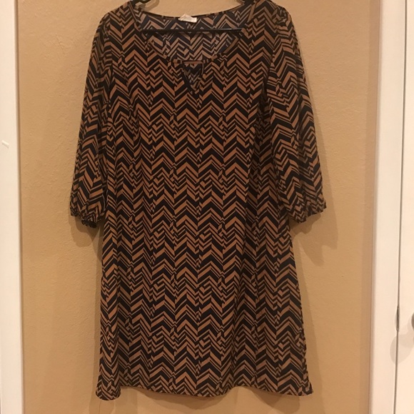 Chevron Swing Dress - Picture 1 of 3