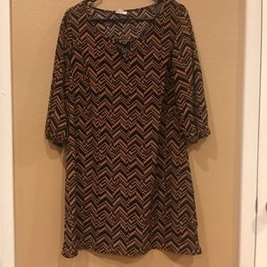 Chevron Swing Dress