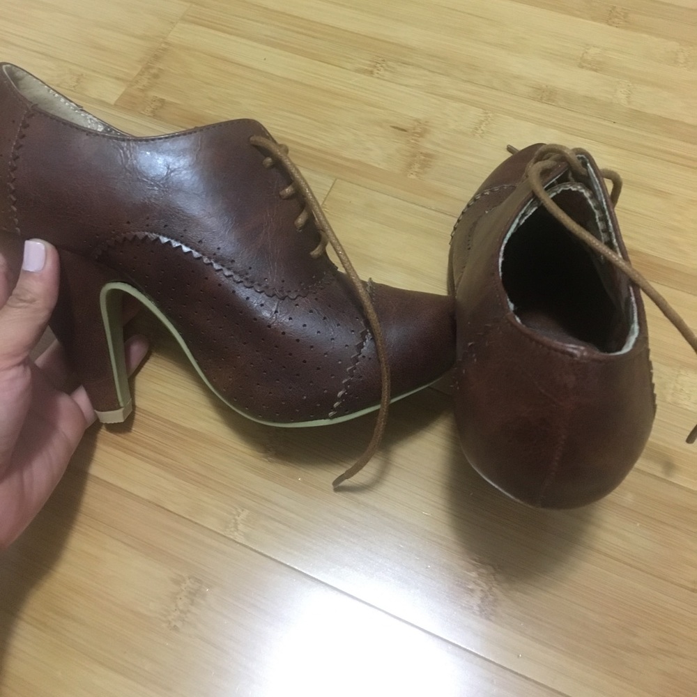 Brown booties