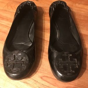Black Tory Burch Flats