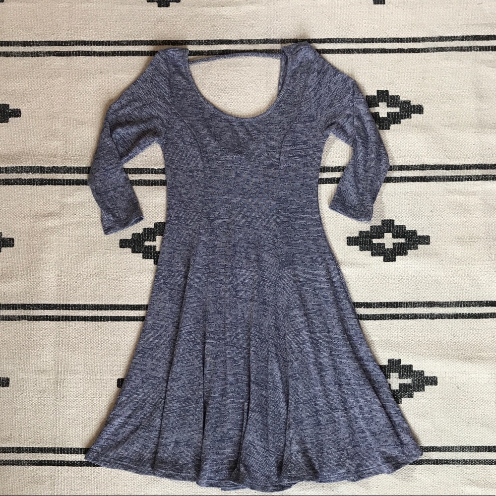 Slate Skater Flute Dress