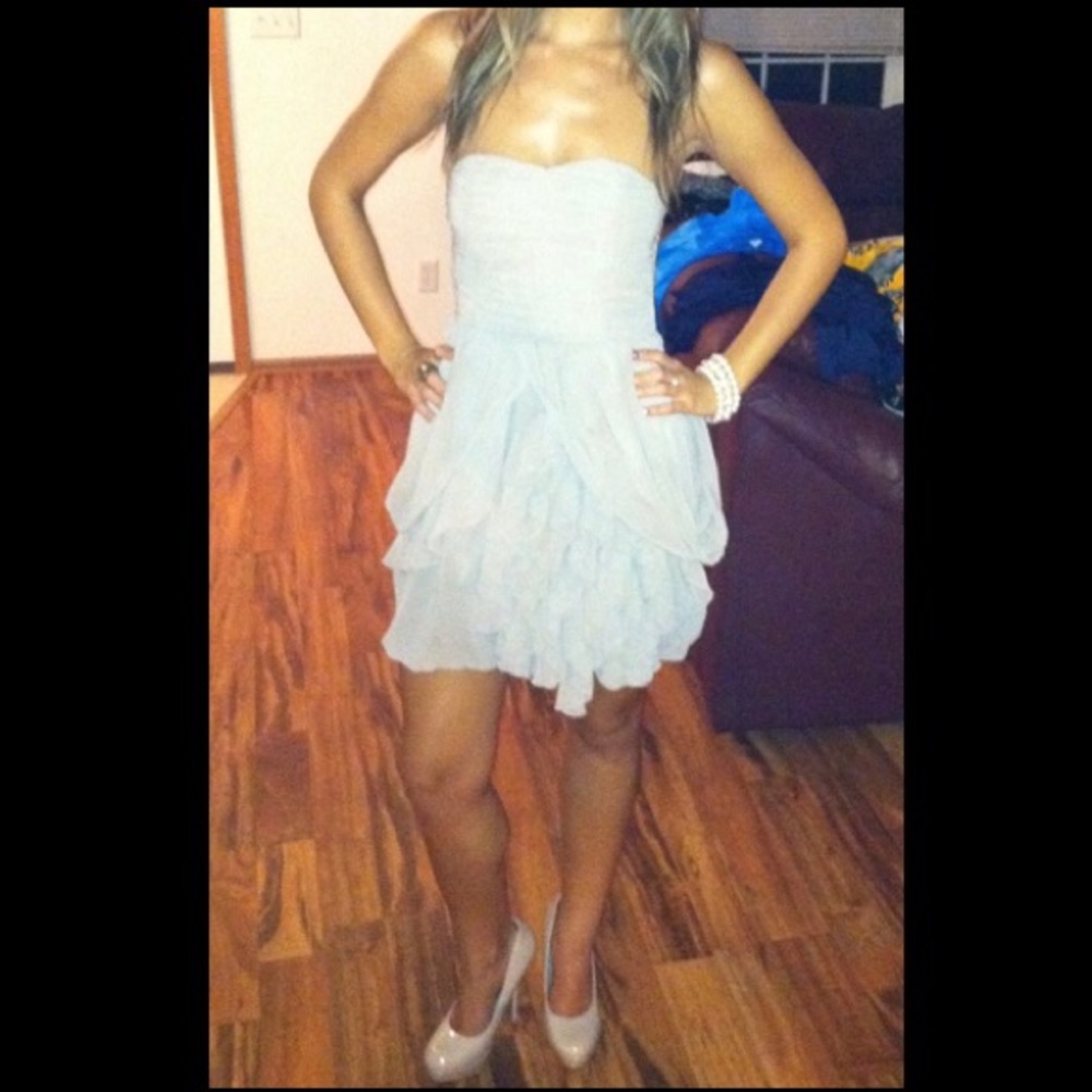 Tan cocktail dress