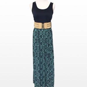 Sleeveless Maxi Dress With Belt