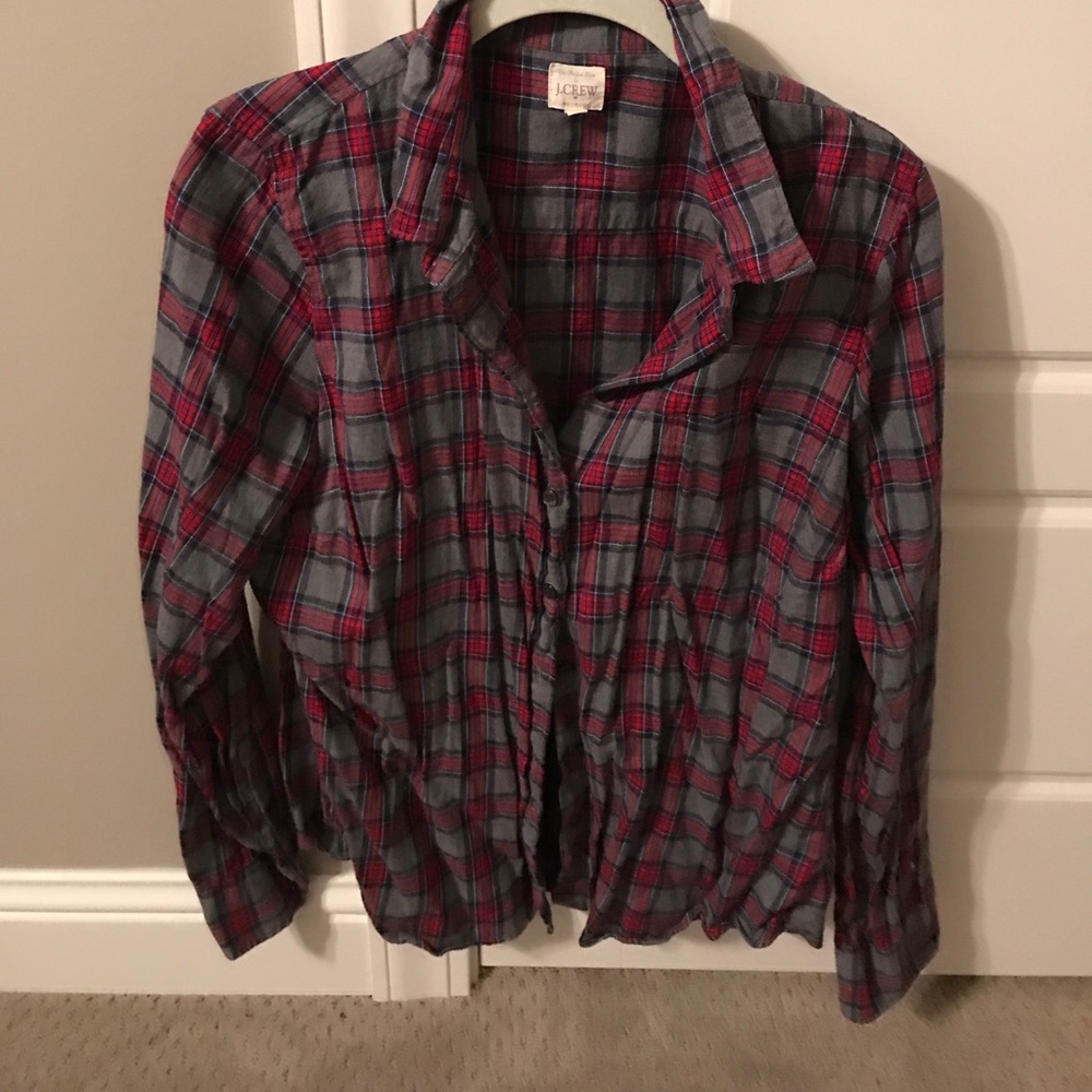 J. Crew light button-up flannel