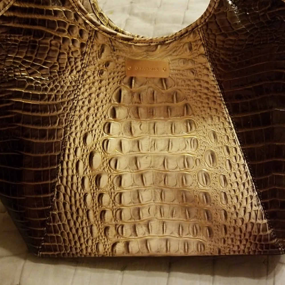 Brahmin Croc Print Purse