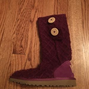 Girls knit Ugg boots. Size 13