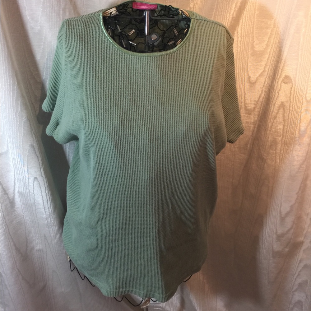 Short sleeve thermal tee by Woman Within