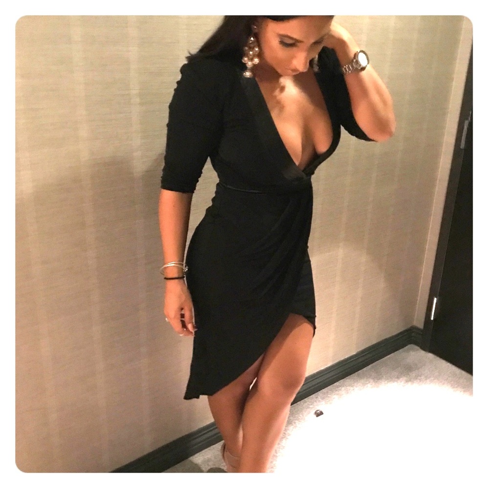 Blazer Style Low Cut Dress